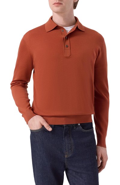 Кашемировое поло STEFANO RICCI оранжевого цвета по цене 334500 руб., арт. W505003P04/W25303/60, фото 3 Кашемировое поло STEFANO RICCI, арт. W505003P04/W25303/60, фото 3