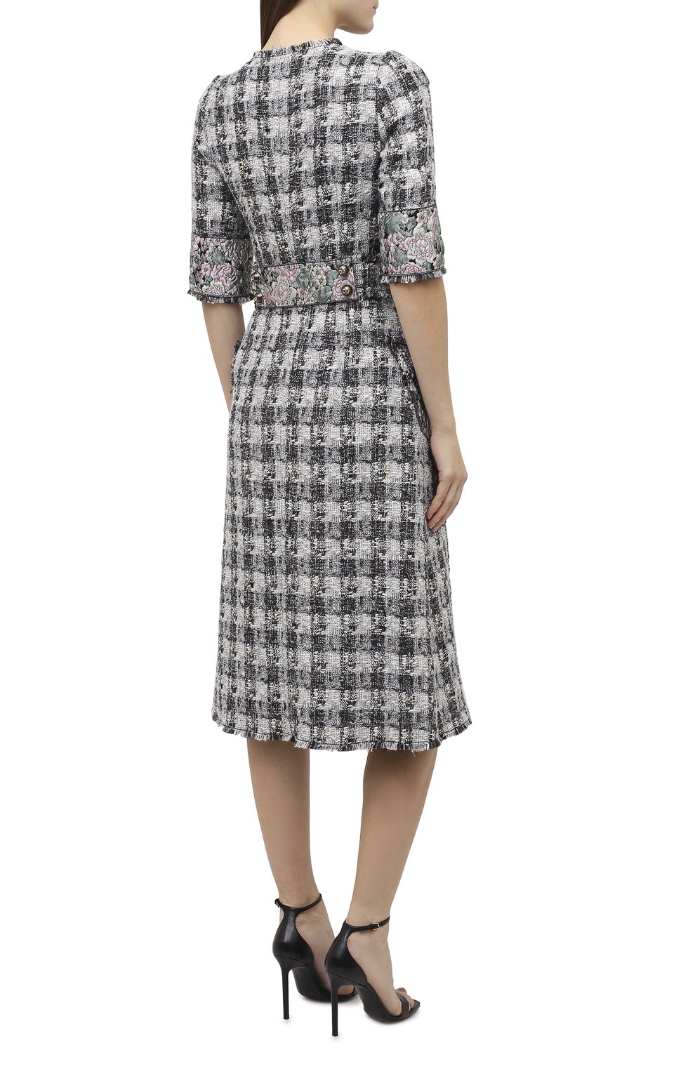 Платье DOLCE & GABBANA серого цвета по цене 389500 руб., арт. J0AA0Z/FQMHE, фото 4 Платье DOLCE & GABBANA, арт. J0AA0Z/FQMHE, фото 4