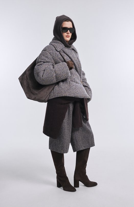 Твидовые шорты Brunello Cucinelli MG529P9038 Синий  MG529P9038 Фото 6