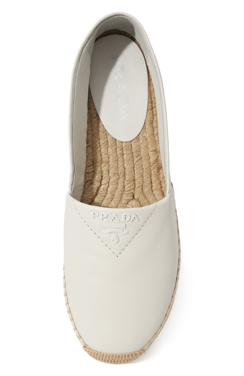 Кожаные эспадрильи PRADA, арт. 1S871M-79N-F0009-020, фото 6