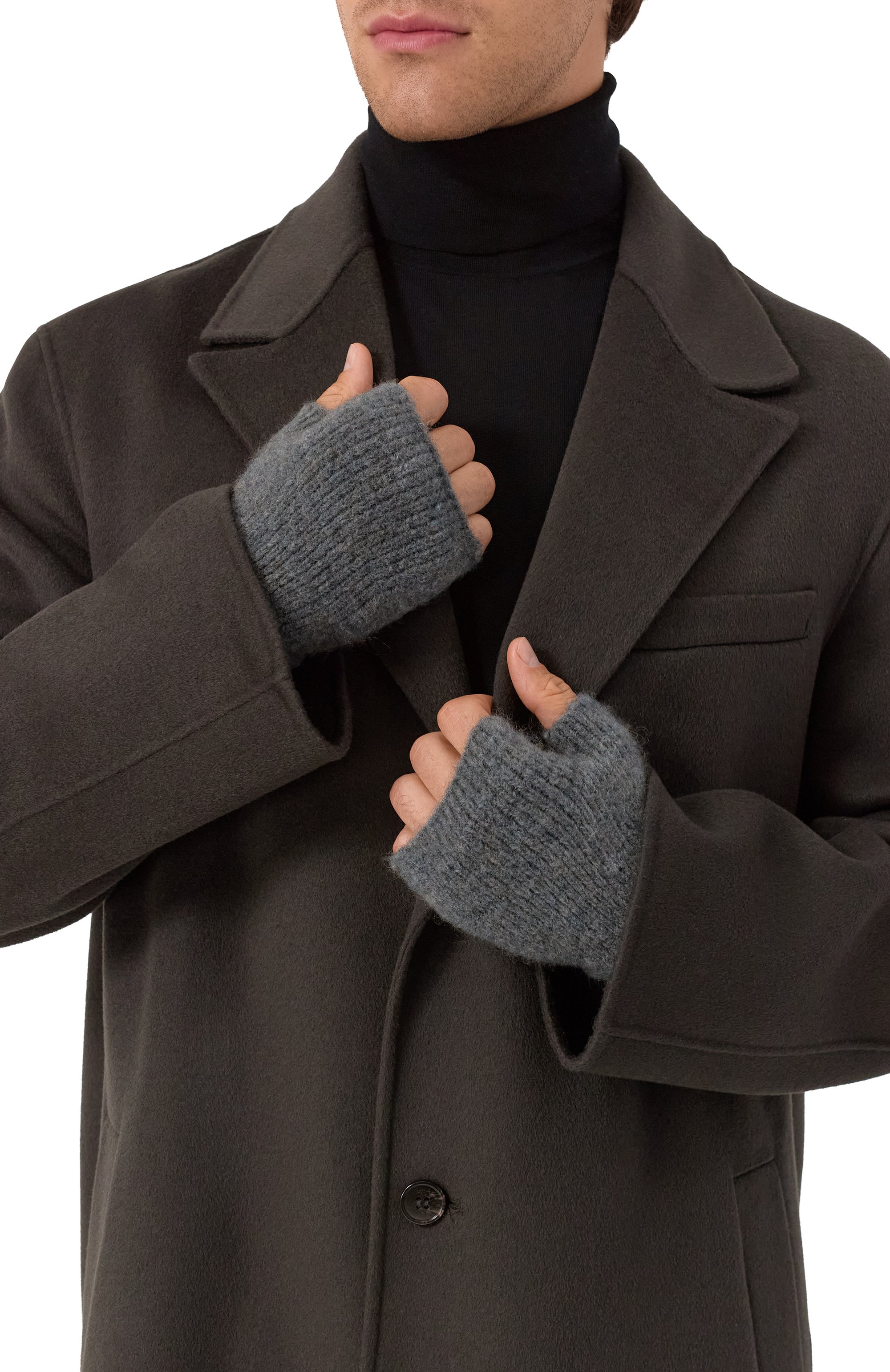 Шерстяные митенки ISABEL BENENATO, арт. GK44F25, фото 2