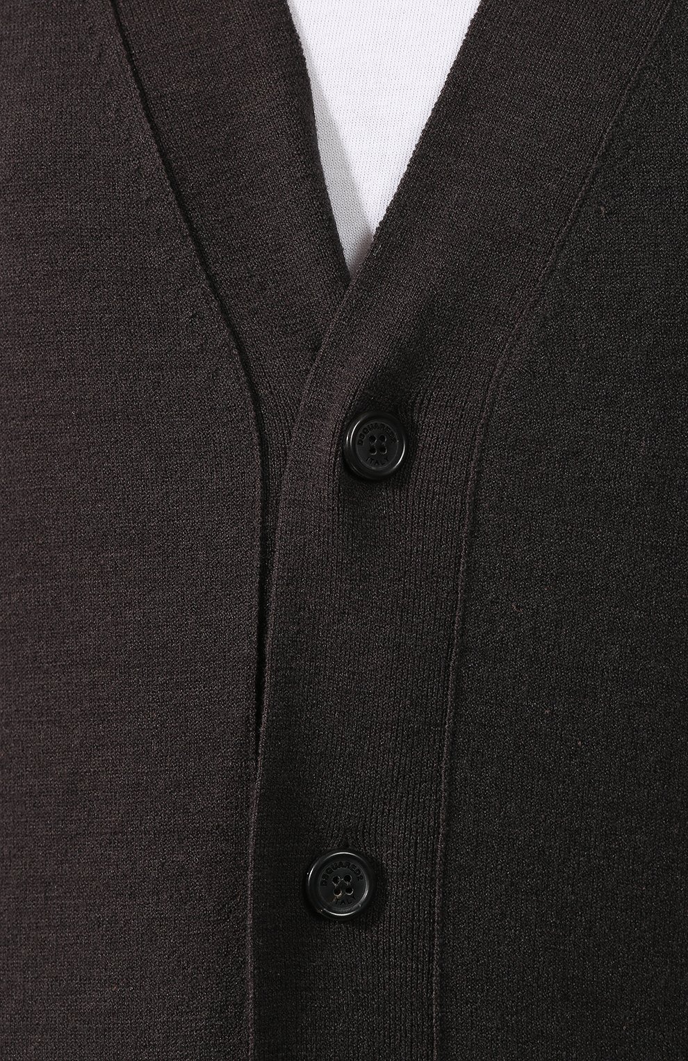 Шерстяной кардиган DSQUARED2 серого цвета по цене 99500 руб., арт. S75HA0903/S16894, фото 5 Шерстяной кардиган DSQUARED2, арт. S75HA0903/S16894, фото 5
