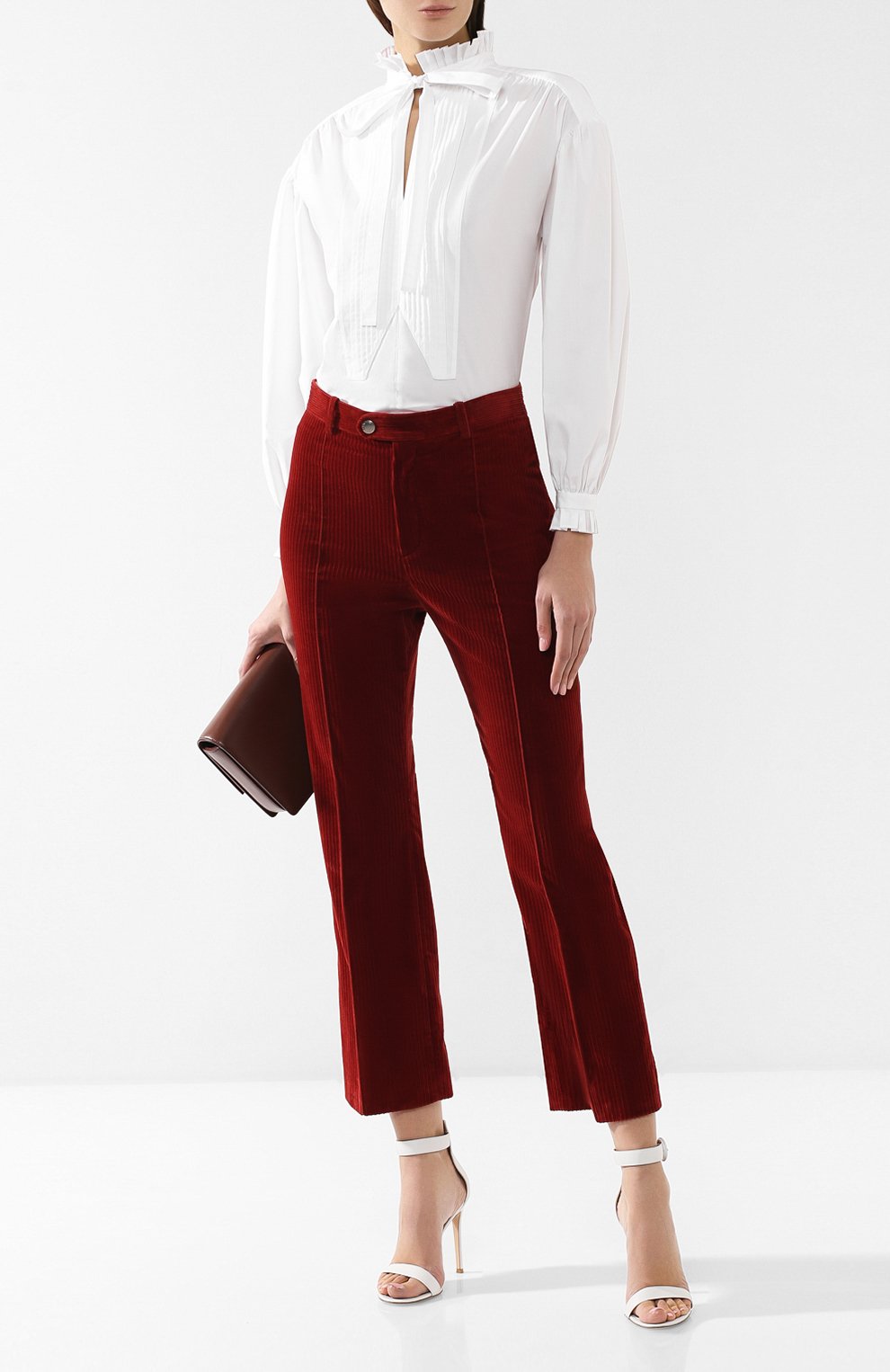 Хлопковая блузка BURBERRY, арт. 8007407, фото 2