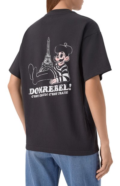 Хлопковая футболка DOMREBEL черного цвета по цене 22100 руб., арт. BAGUETTE/T-SHIRT, фото 4 Хлопковая футболка DOMREBEL, арт. BAGUETTE/T-SHIRT, фото 4