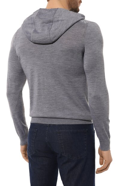 Худи из шерсти и шелка ZILLI, арт. KH0001M0230VRAD00, фото 4