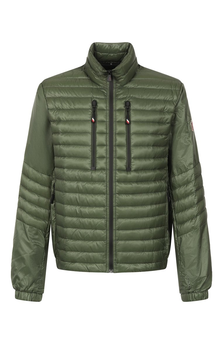 Мужская пуховая куртка althaus MONCLER GRENOBLE зеленого цвета, арт. 1A00013/595B1 | Фото 1 (Материал внешний: Синтетический материал; Длина (верхняя одежда): Короткие; Рукава: Длинные; Материал подклада: Синтетический материал; Стили: Кэжуэл; Мужское Кросс-КТ: Куртка-пуховая, Подстежка; Кросс-КТ: Утепленные; Материал утеплителя: Пух и перо)