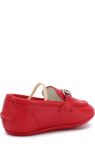 Кожаные мокасины с эластичной перемычкой GUCCI, арт. 526103/BKPI0, фото 3