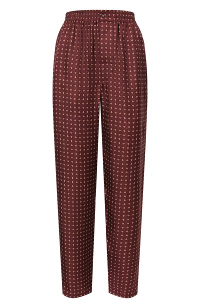 Женские шелковые брюки SAINT LAURENT, арт. 870159/Y6K08