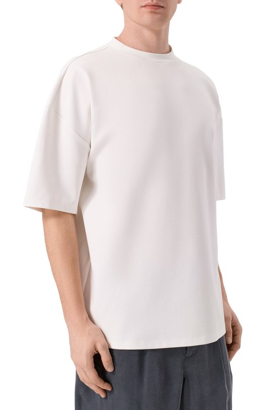 Футболка из вискозы Giorgio Armani GM003398/TE21047 Белый  GM003398/TE21047 Фото 3