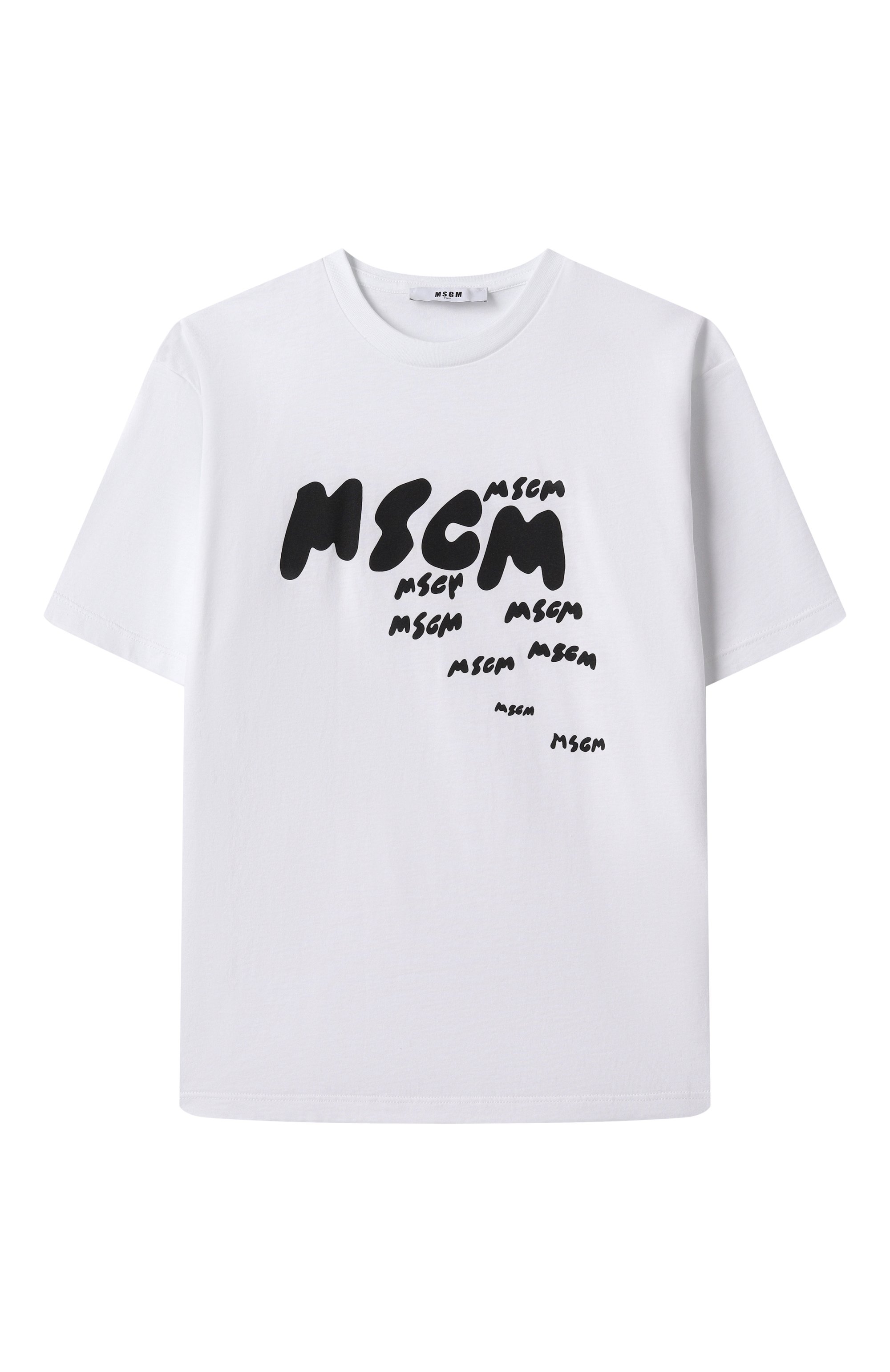 Хлопковая футболка MSGM KIDS, арт. S5MSJBTH008, фото 1