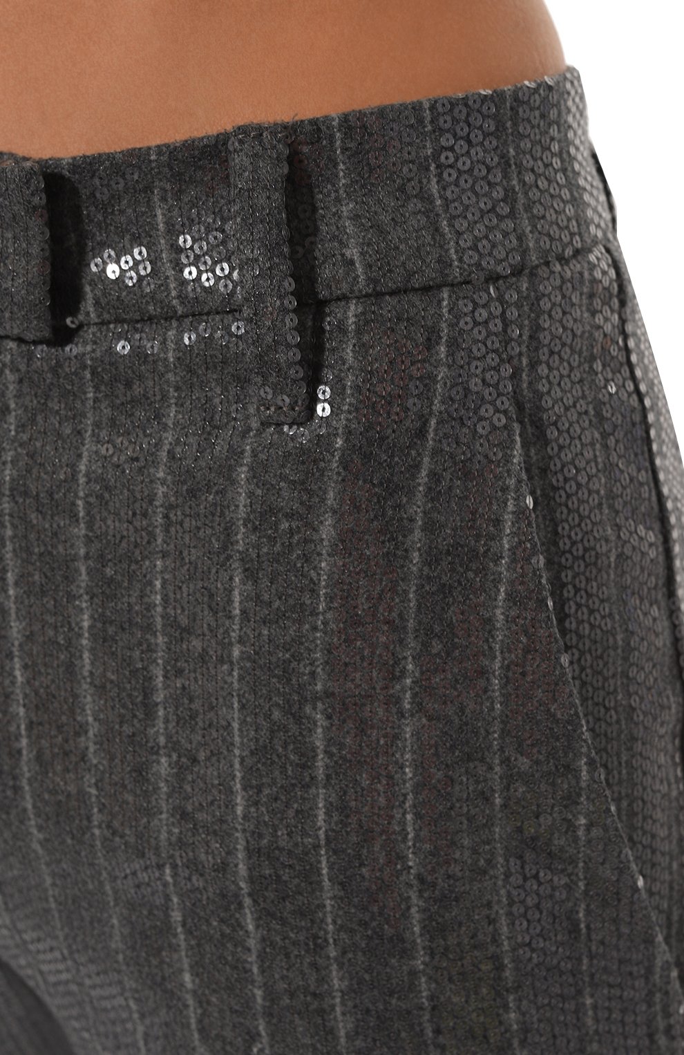 Брюки с отделкой пайетками BRUNELLO CUCINELLI, арт. ME208P8774, фото 5