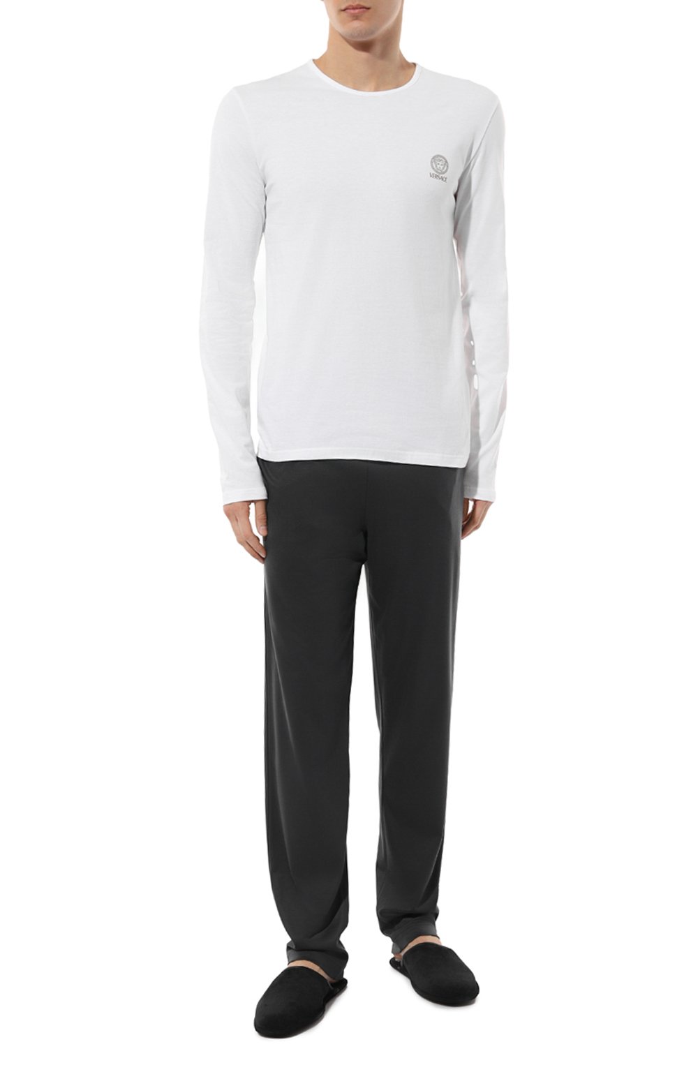 Хлопковый лонгслив VERSACE, арт. AUU01007/1A10011, фото 2