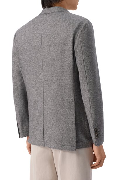 Пиджак из шерсти и хлопка SARTORIA LATORRE серого цвета по цене 79200 руб., арт. JD74/JK010, фото 4 Пиджак из шерсти и хлопка SARTORIA LATORRE, арт. JD74/JK010, фото 4