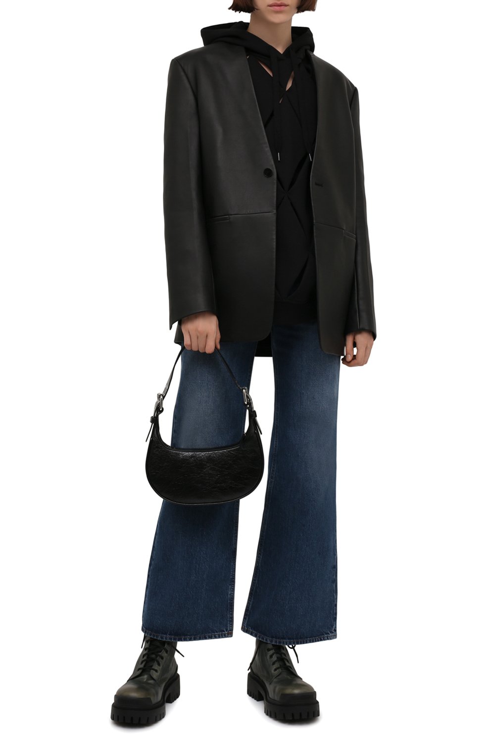 Кожаные ботинки strike BALENCIAGA, арт. 670632/WBCP1, фото 2