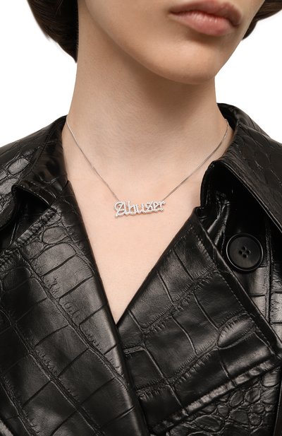 Колье abuser с надписью из фианитов LEVASHOVAELAGINA, арт. abuser/n, фото 2