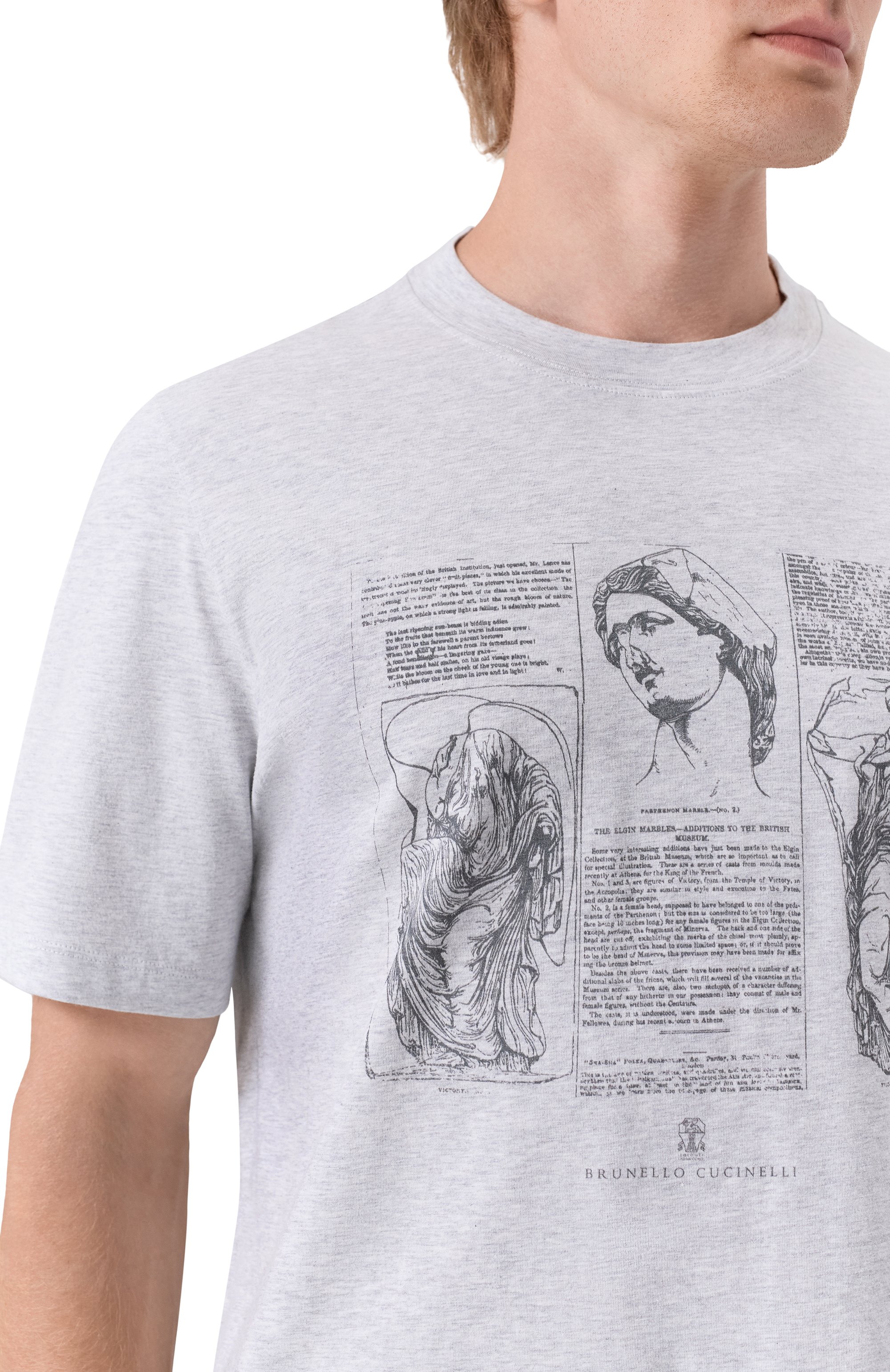 Хлопковая футболка BRUNELLO CUCINELLI, арт. M0B138517, фото 5