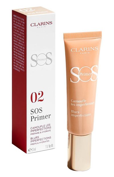 База под макияж, корректирующая несовершенства кожи sos primer, оттенок 02 (30ml) CLARINS цвета по цене 3550 руб., арт. 80081158, фото 3 База под макияж, корректирующая несовершенства кожи sos primer, оттенок 02 (30ml) CLARINS, арт. 80081158, фото 3