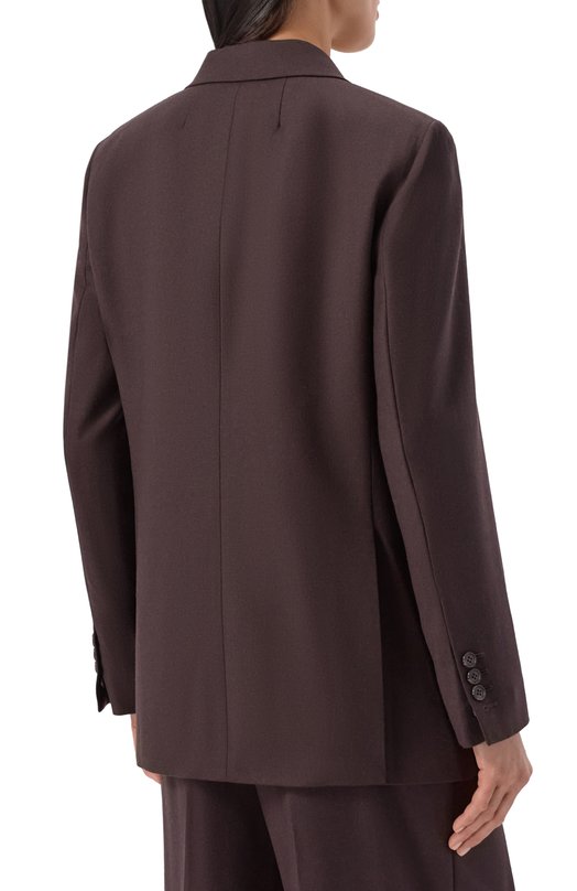 Шерстяной жакет Theory P0801104 Коричневый  P0801104 Фото 4