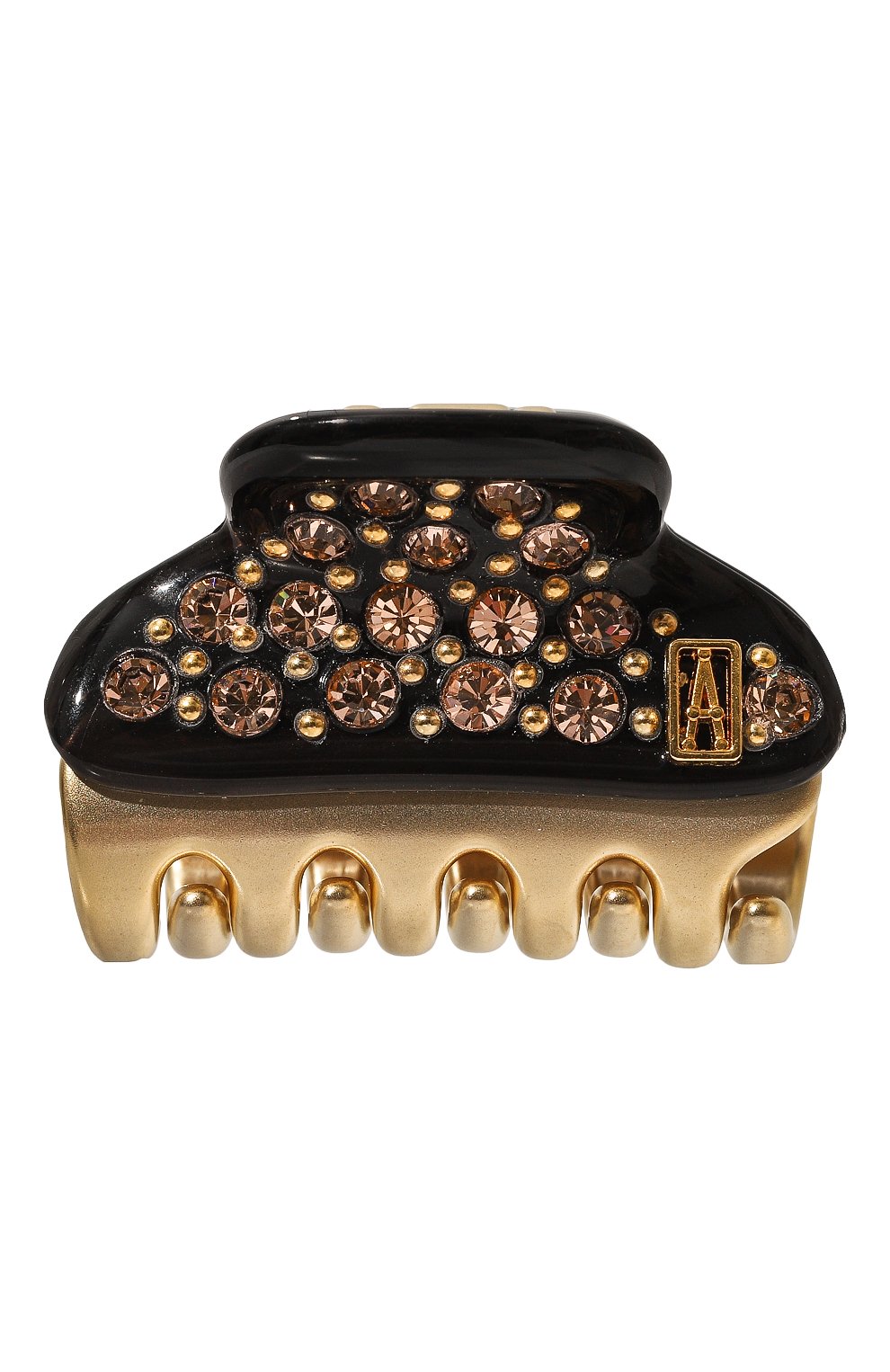 Заколка для волос ALEXANDRE DE PARIS черного цвета по цене 11960 руб., арт. ICCB-12831-06P23 ON, фото 1 Заколка для волос ALEXANDRE DE PARIS, арт. ICCB-12831-06P23 ON, фото 1