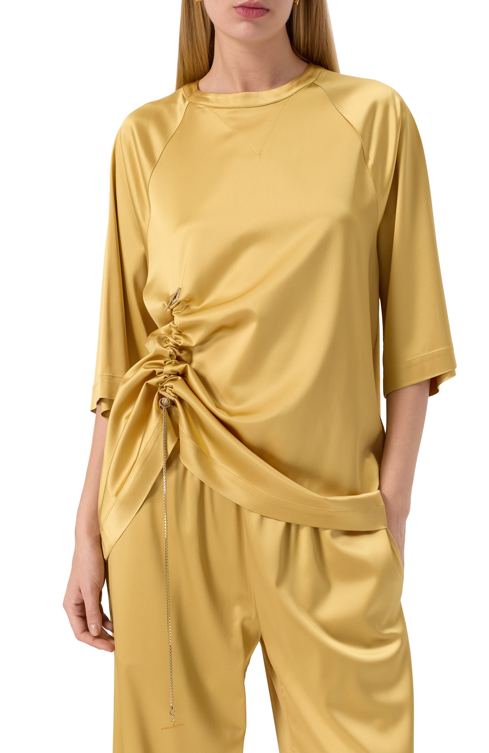 Атласный топ DANAME, арт. 725SS7601A, фото 3