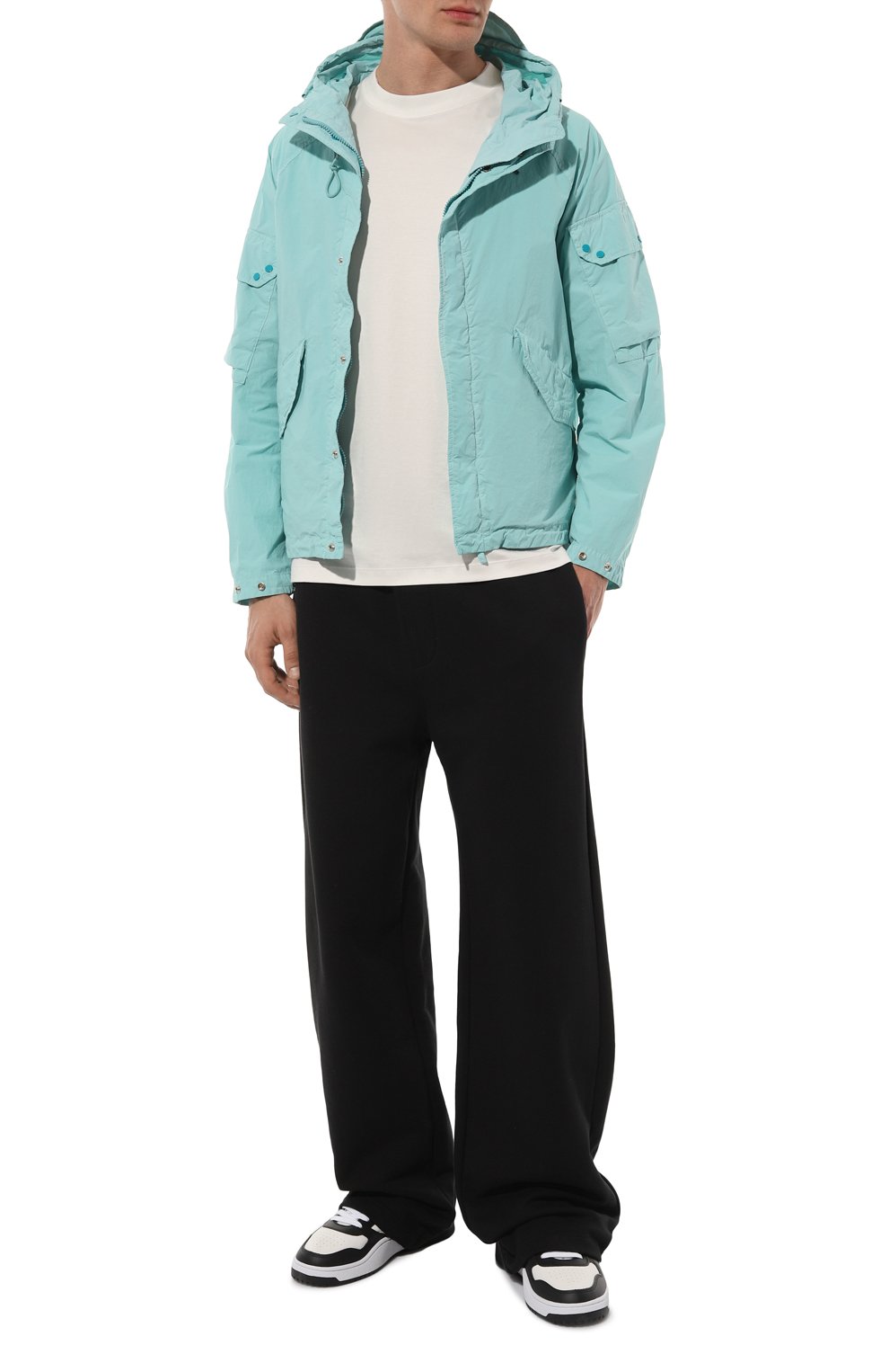 Хлопковые брюки MSGM черного цвета по цене 19200 руб., арт. 3640MP81/247000, фото 2 Хлопковые брюки MSGM, арт. 3640MP81/247000, фото 2