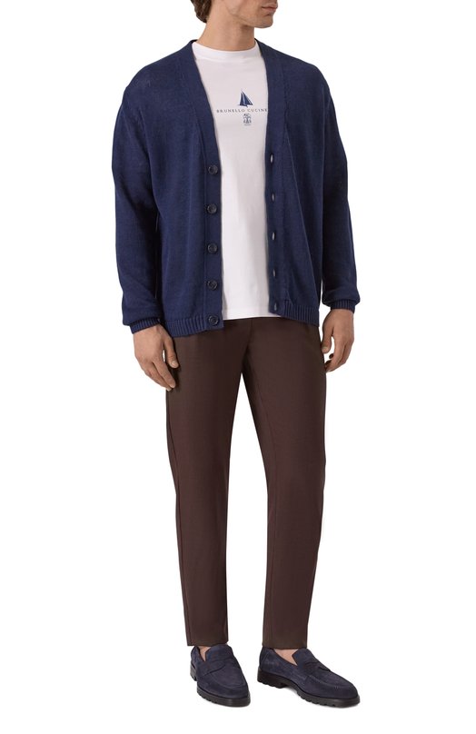 Хлопковая футболка Brunello Cucinelli M0B138476P Белый  M0B138476P Фото 2