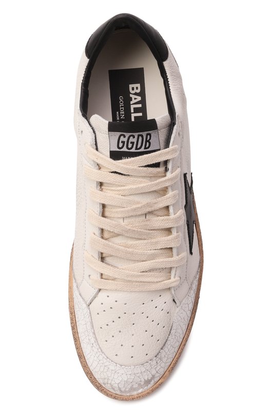 Кожаные кеды Ball Star Golden Goose Deluxe Brand GWF00117.F003771 Кремовый  GWF00117.F003771 Фото 6