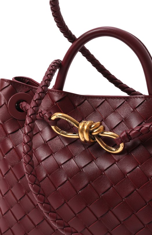 Сумка Andiamo small Bottega Veneta 766014/VCPP1 Бордовый  766014/VCPP1 Фото 3