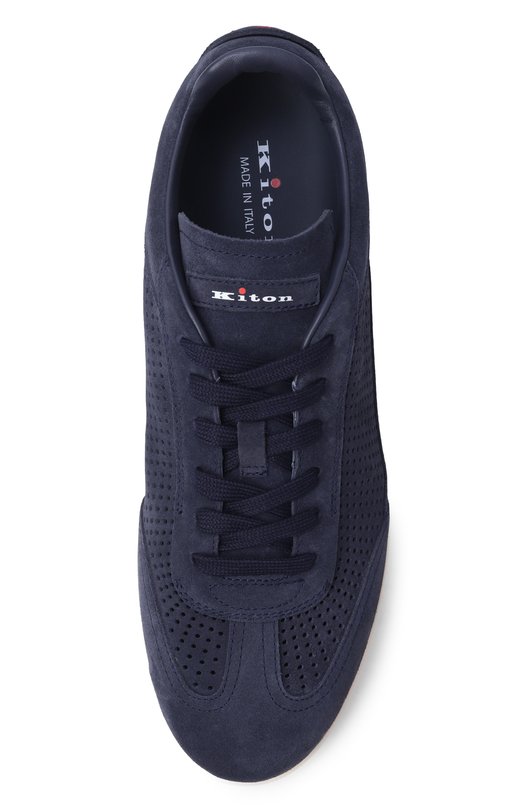 Замшевые кеды Kiton USSA397N01382 Синий  USSA397N01382 Фото 5