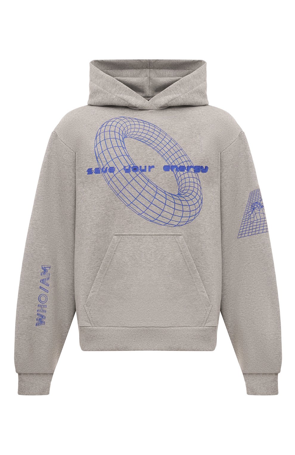 Хлопковое худи WHO_AM, арт. MSH3-G231-GRY, фото 1