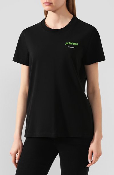 Хлопковая футболка OFF-WHITE, арт. 0WAA049R20B071011041, фото 3