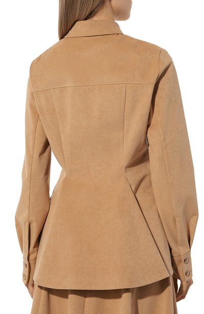 Жакет GOOROO бежевого цвета по цене 177930 руб., арт. SH013-0009-102-FW24/25, фото 4 Жакет GOOROO, арт. SH013-0009-102-FW24/25, фото 4