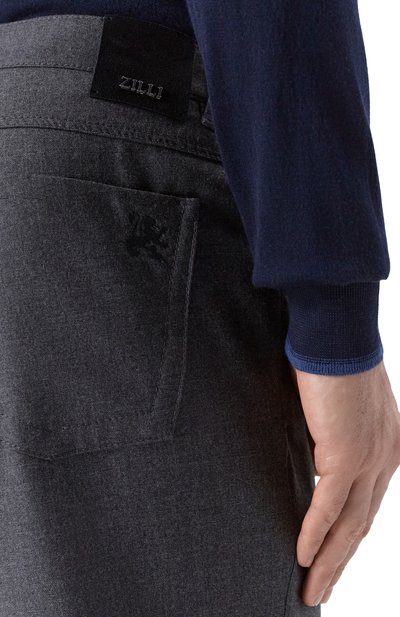 Шерстяные брюки ZILLI, арт. J5T101M0201VSGE00, фото 5