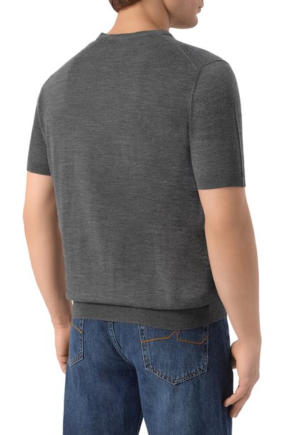 Шерстяной джемпер CORNELIANI темно-серого цвета по цене 63650 руб., арт. 28M525/2A25126, фото 4 Шерстяной джемпер CORNELIANI, арт. 28M525/2A25126, фото 4