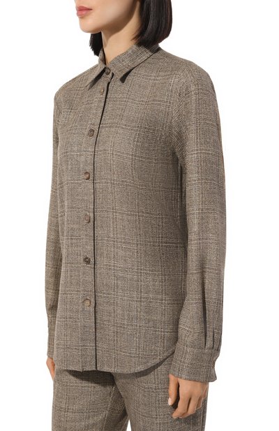 Рубашка из шерсти и вискозы LORENA ANTONIAZZI, арт. A2448CA12A/4653, фото 3