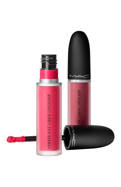 Набор для губ kiss it twice powder kiss liquid duo: pink MAC бесцветного цвета по цене 4490 руб., арт. ST5R-01, фото 3 Набор для губ kiss it twice powder kiss liquid duo: pink MAC, арт. ST5R-01, фото 3