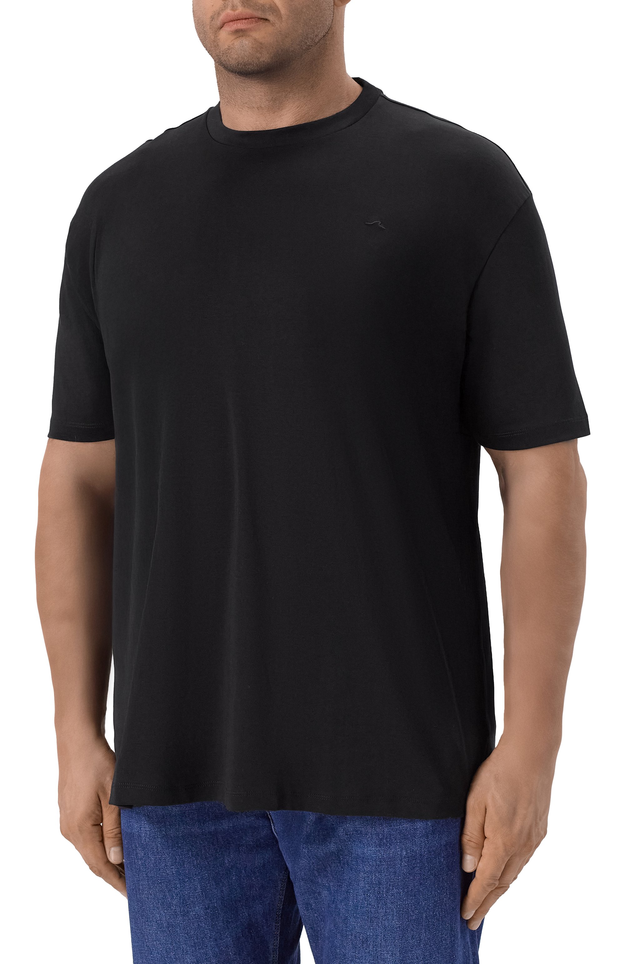 Хлопковая футболка PAUL&SHARK черного цвета по цене 37900 руб., арт. 15311615/3XL-6XL, фото 3 Хлопковая футболка PAUL&SHARK, арт. 15311615/3XL-6XL, фото 3