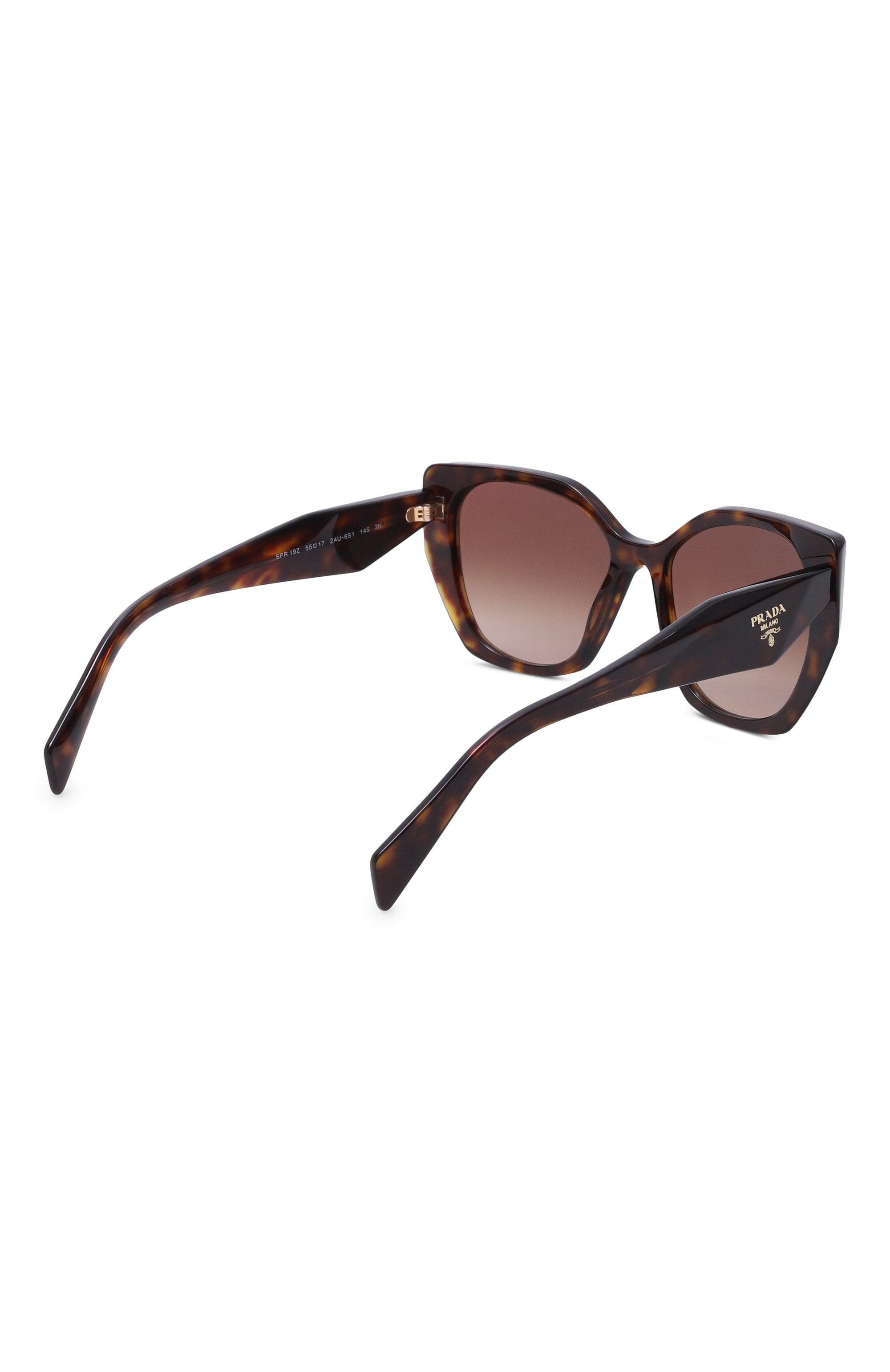 Солнцезащитные очки PRADA коричневого цвета по цене 62200 руб., арт. 19ZS-2AU6S1, фото 4 Солнцезащитные очки PRADA, арт. 19ZS-2AU6S1, фото 4