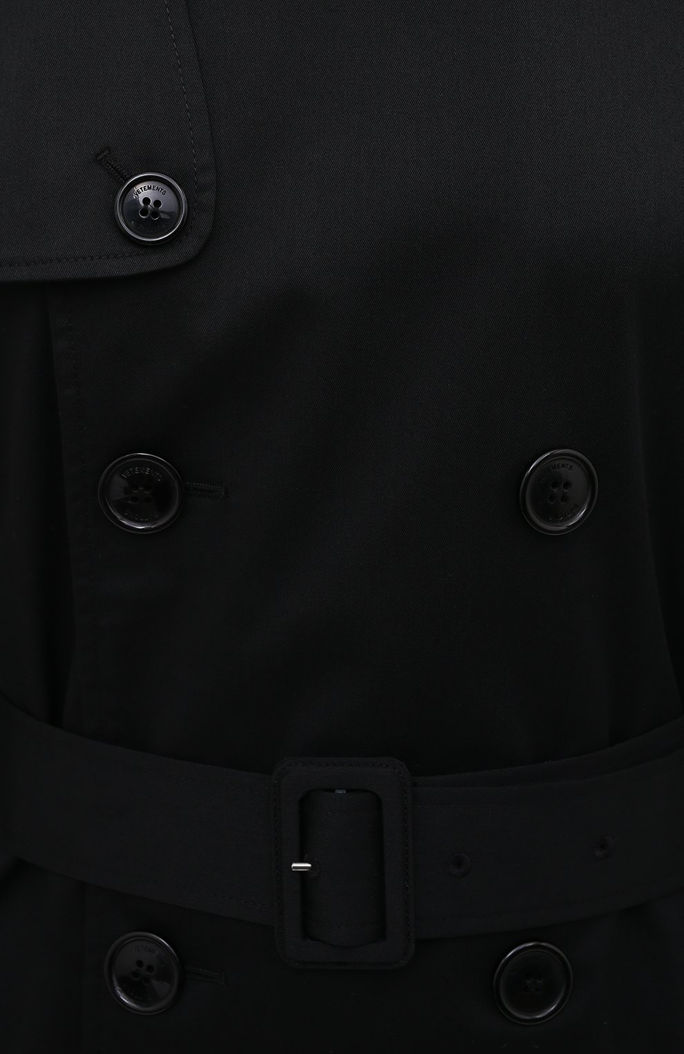 Тренч VETEMENTS, арт. WAH21JA007 1007/BLACK/BLACK, фото 5
