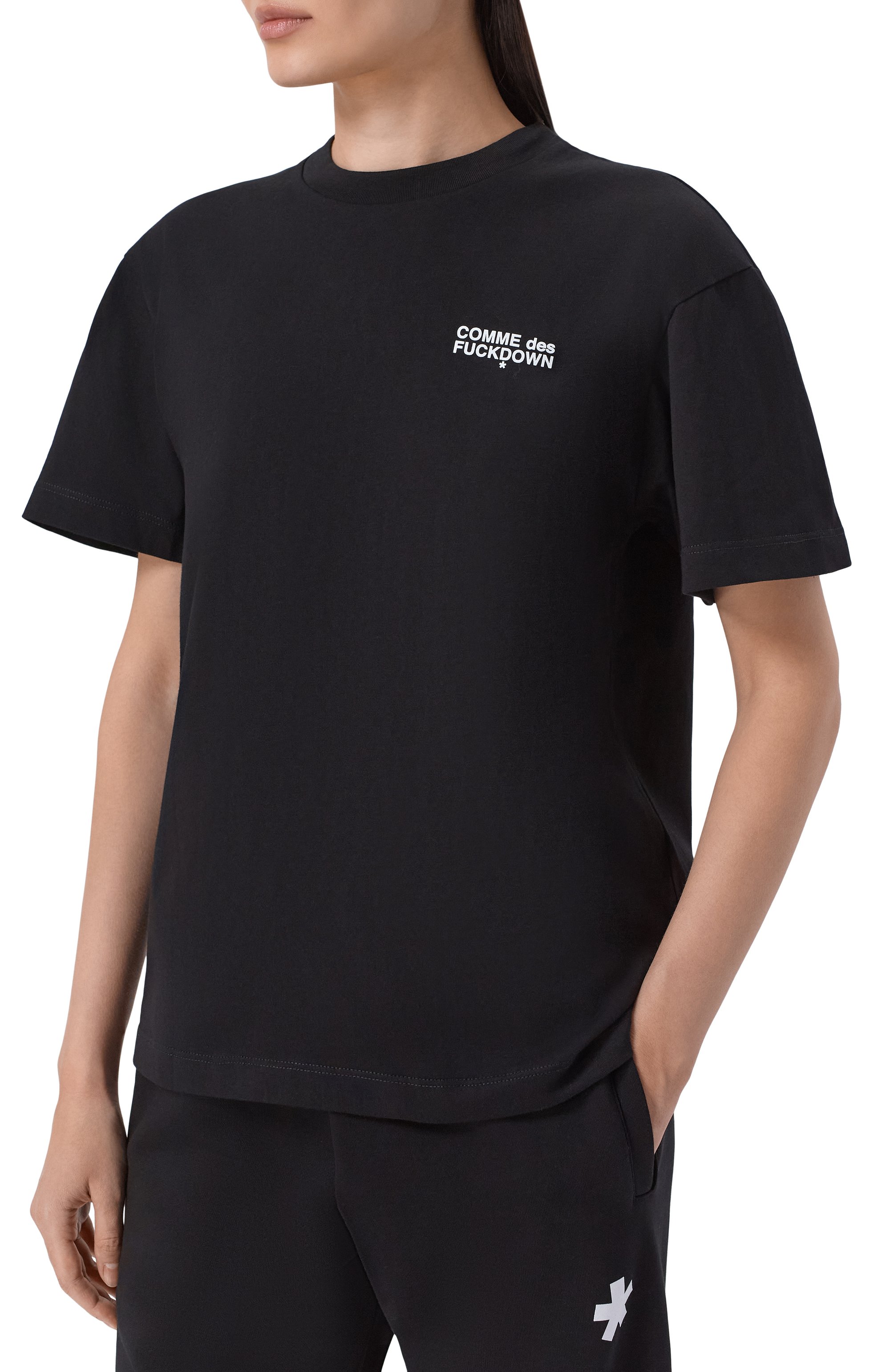 Хлопковая футболка COMME DES FUCKDOWN, арт. CFABW01551, фото 3