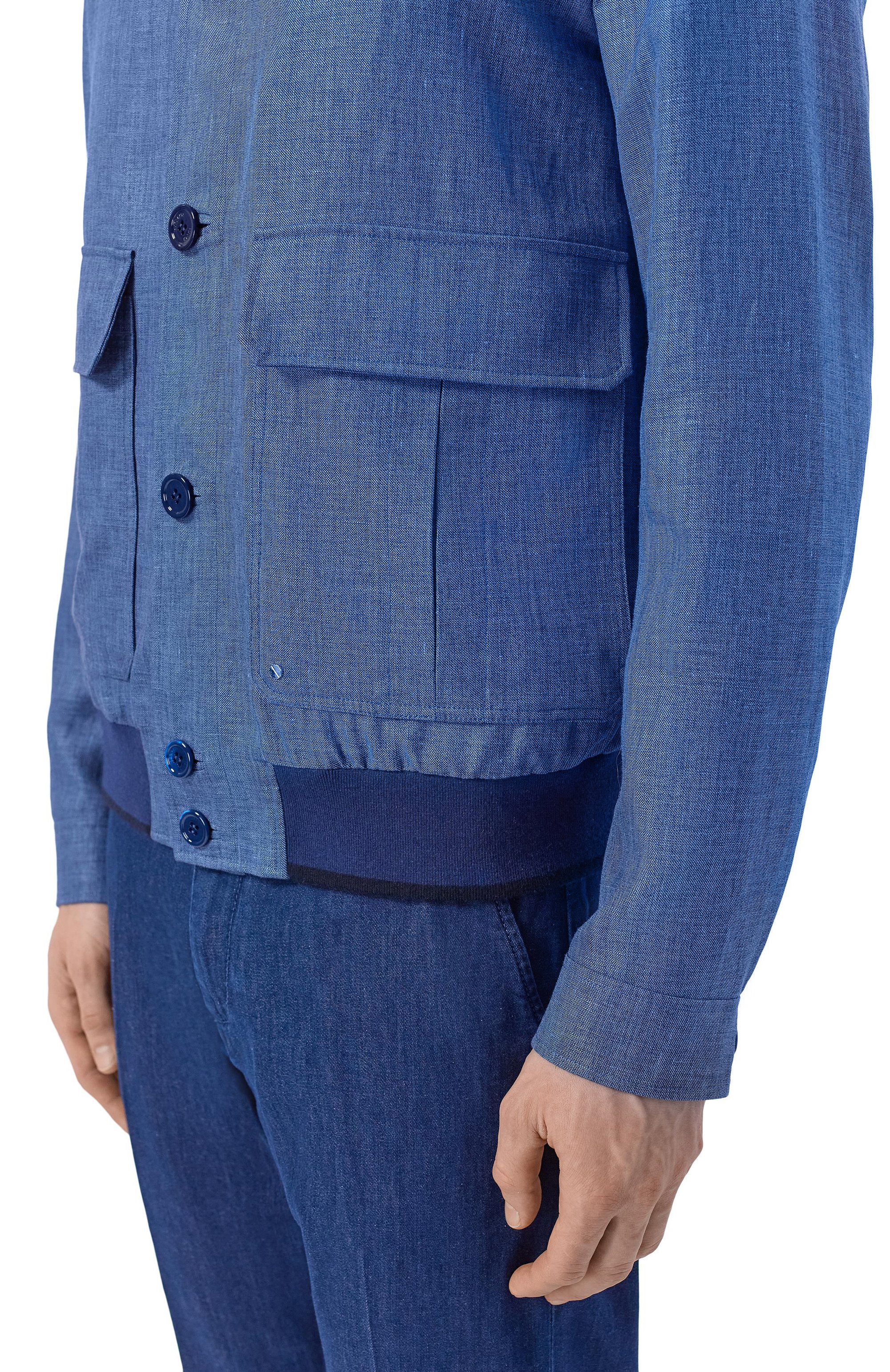 Бомбер из шерсти и льна STEFANO RICCI, арт. M7J6100371/B127HA_001, фото 5