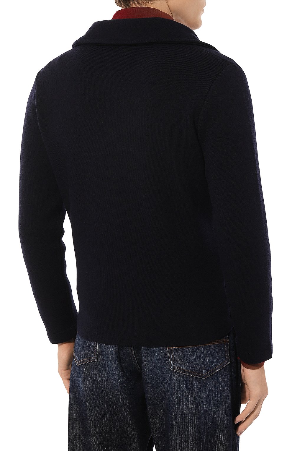 Пальто из шерсти и кашемира ANDREA CAMPAGNA темно-синего цвета по цене 184000 руб., арт. CM23002, фото 4 Пальто из шерсти и кашемира ANDREA CAMPAGNA, арт. CM23002, фото 4