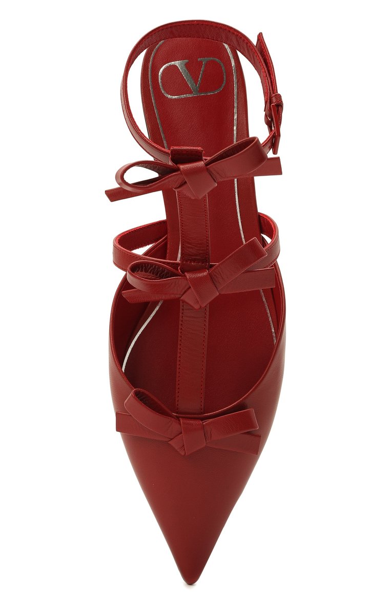 Кожаные балетки french bows VALENTINO, арт. WW2S0CN4/CCC, фото 5