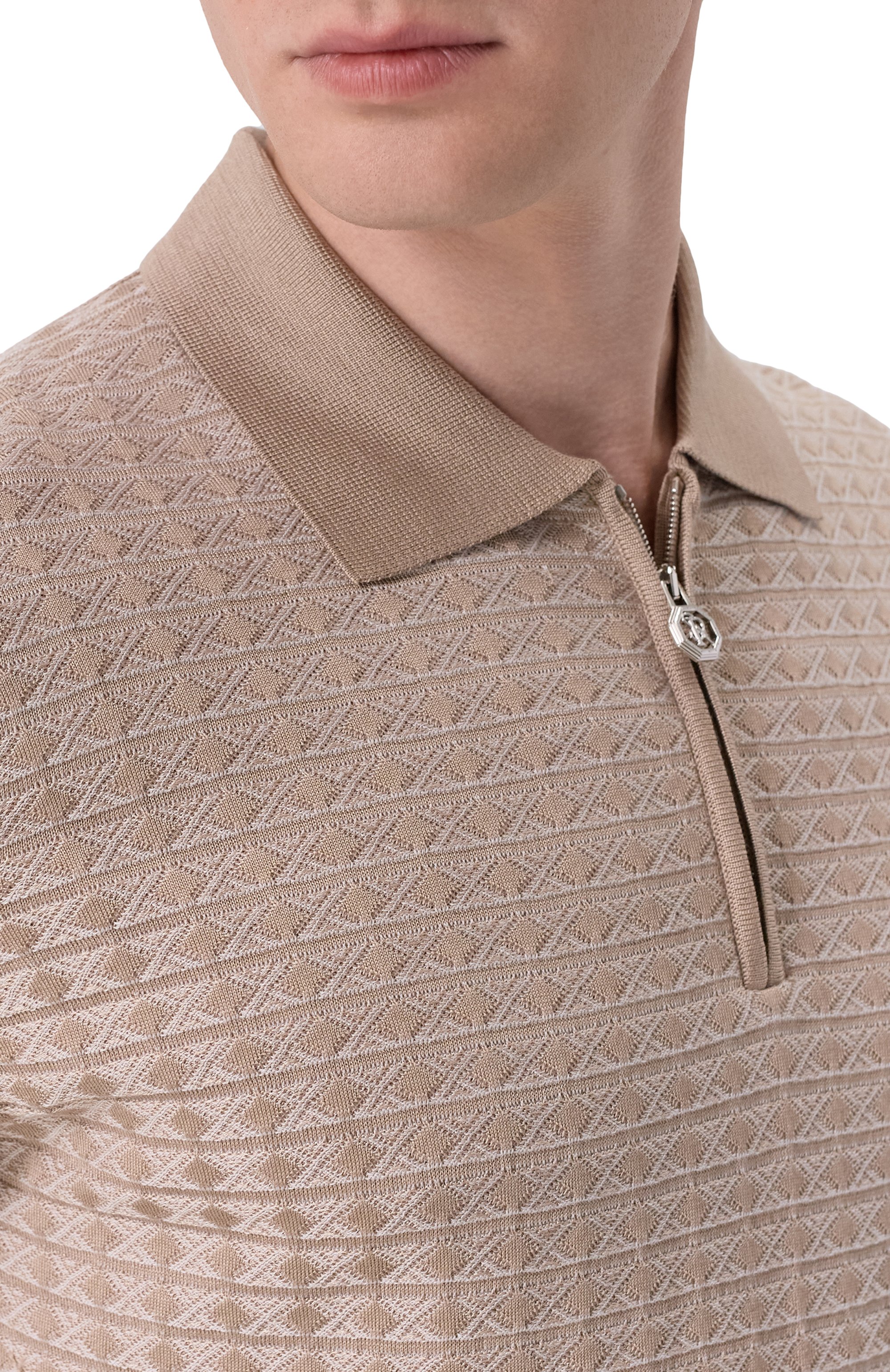 Поло из шелка и хлопка STEFANO RICCI, арт. K212038P31/F26194, фото 5