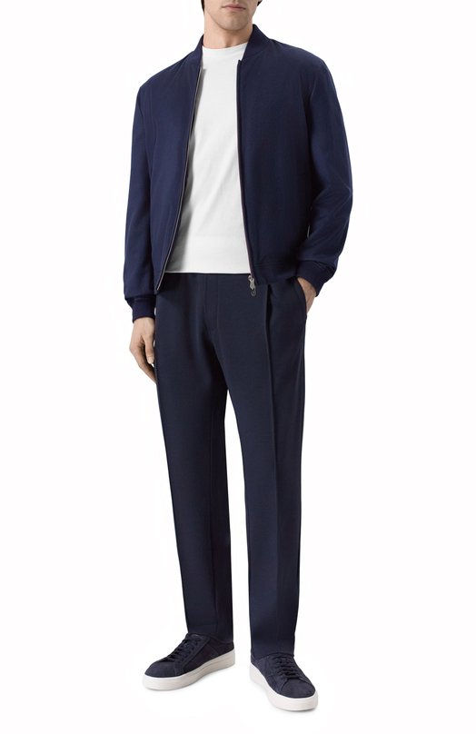 Брюки из шерсти и шелка Brioni UJTV0L/0D609 Синий  UJTV0L/0D609 Фото 2