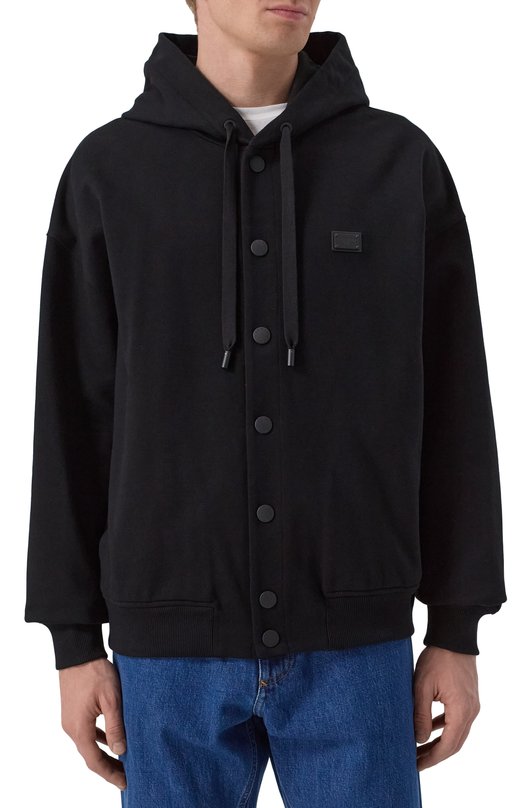 Хлопковая толстовка Dolce & Gabbana G9BNKT/G702K Чёрный  G9BNKT/G702K Фото 3