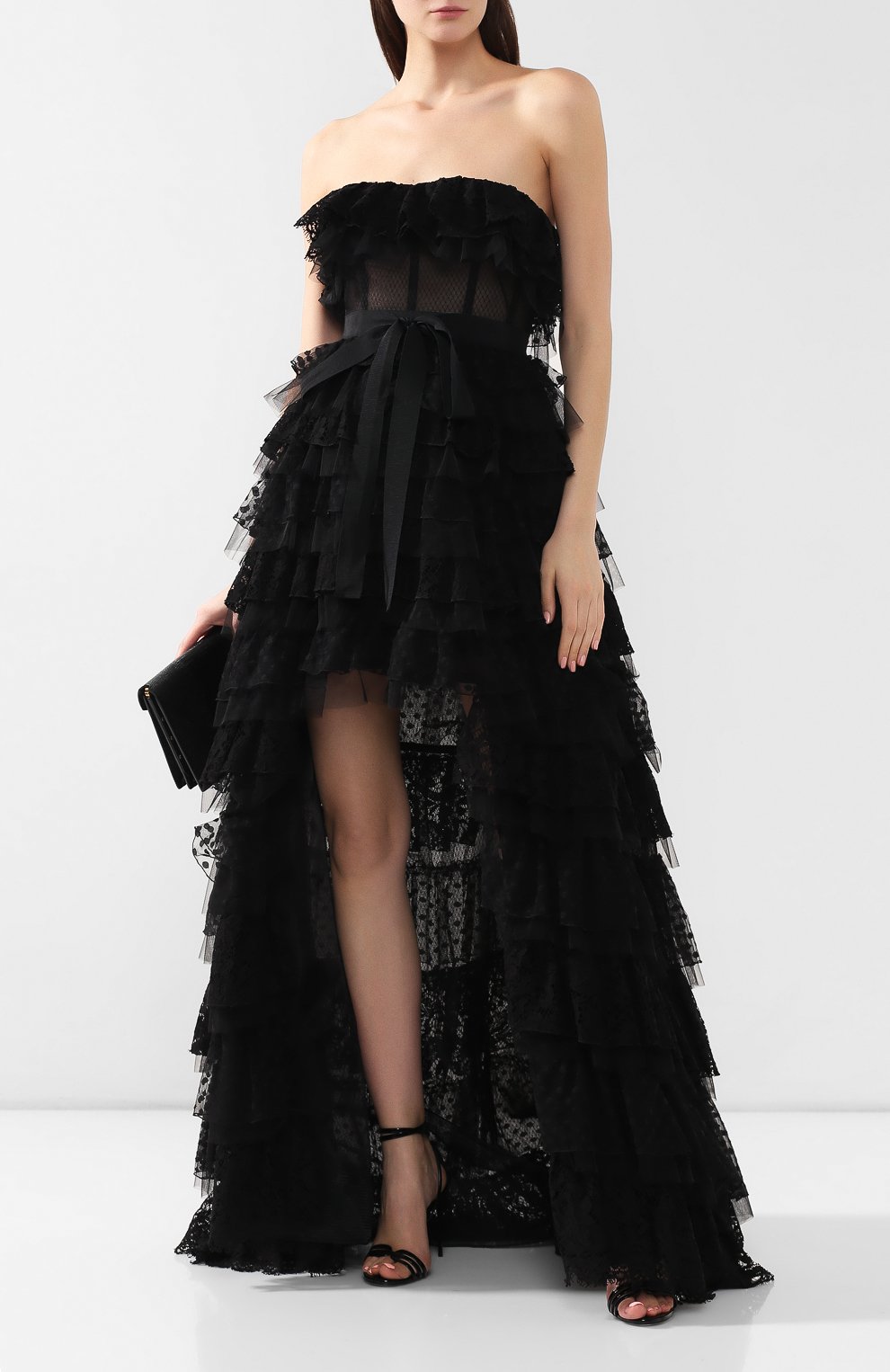 Платье из смеси хлопка и вискозы ZUHAIR MURAD черного цвета по цене 387500 руб., арт. DRS19041/LABL004, фото 2 Платье из смеси хлопка и вискозы ZUHAIR MURAD, арт. DRS19041/LABL004, фото 2