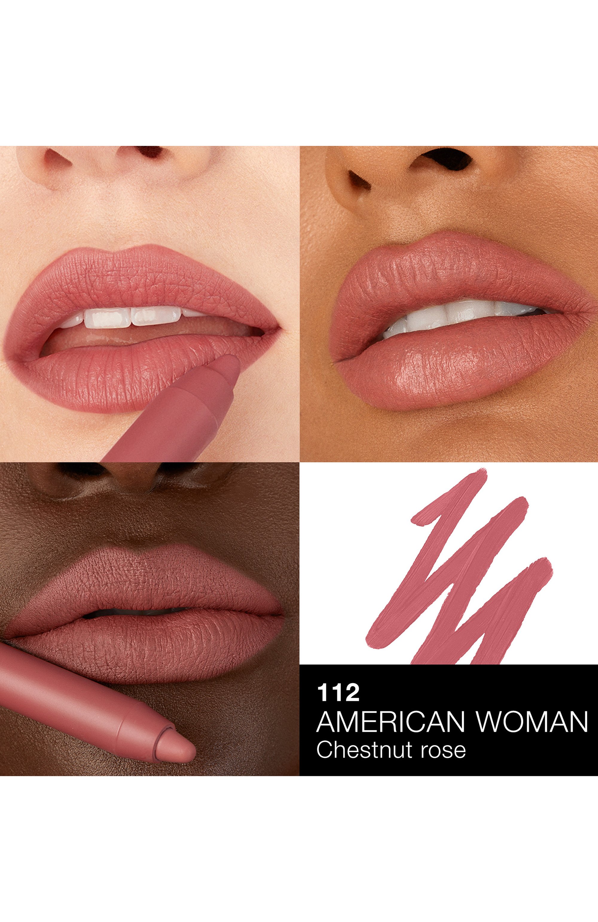 Карандаш для губ powermatte high-intensity lip pencil, оттенок american woman NARS цвета по цене 4380 руб., арт. 34503463NS, фото 3 Карандаш для губ powermatte high-intensity lip pencil, оттенок american woman NARS, арт. 34503463NS, фото 3
