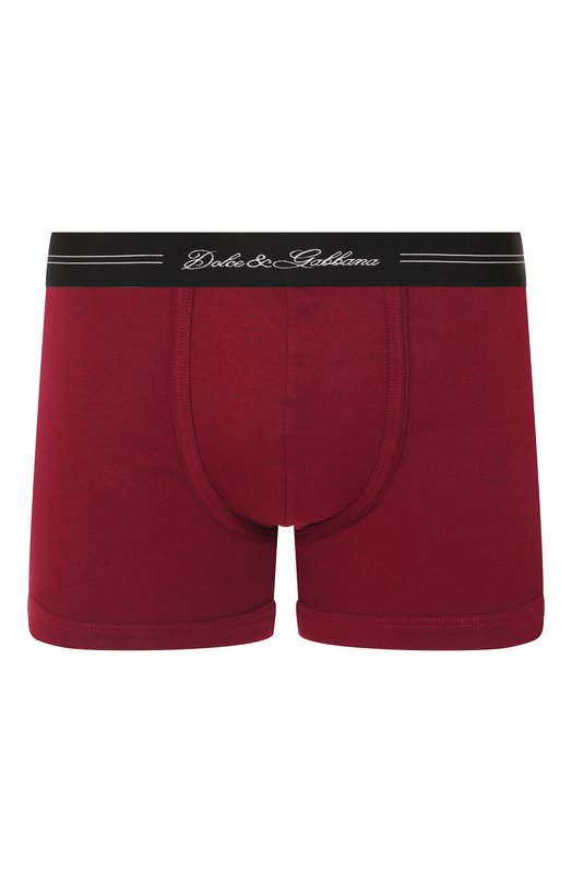 Хлопковые боксеры Dolce & Gabbana M4F46J/0NR66 Бордовый M4F46J/0NR66