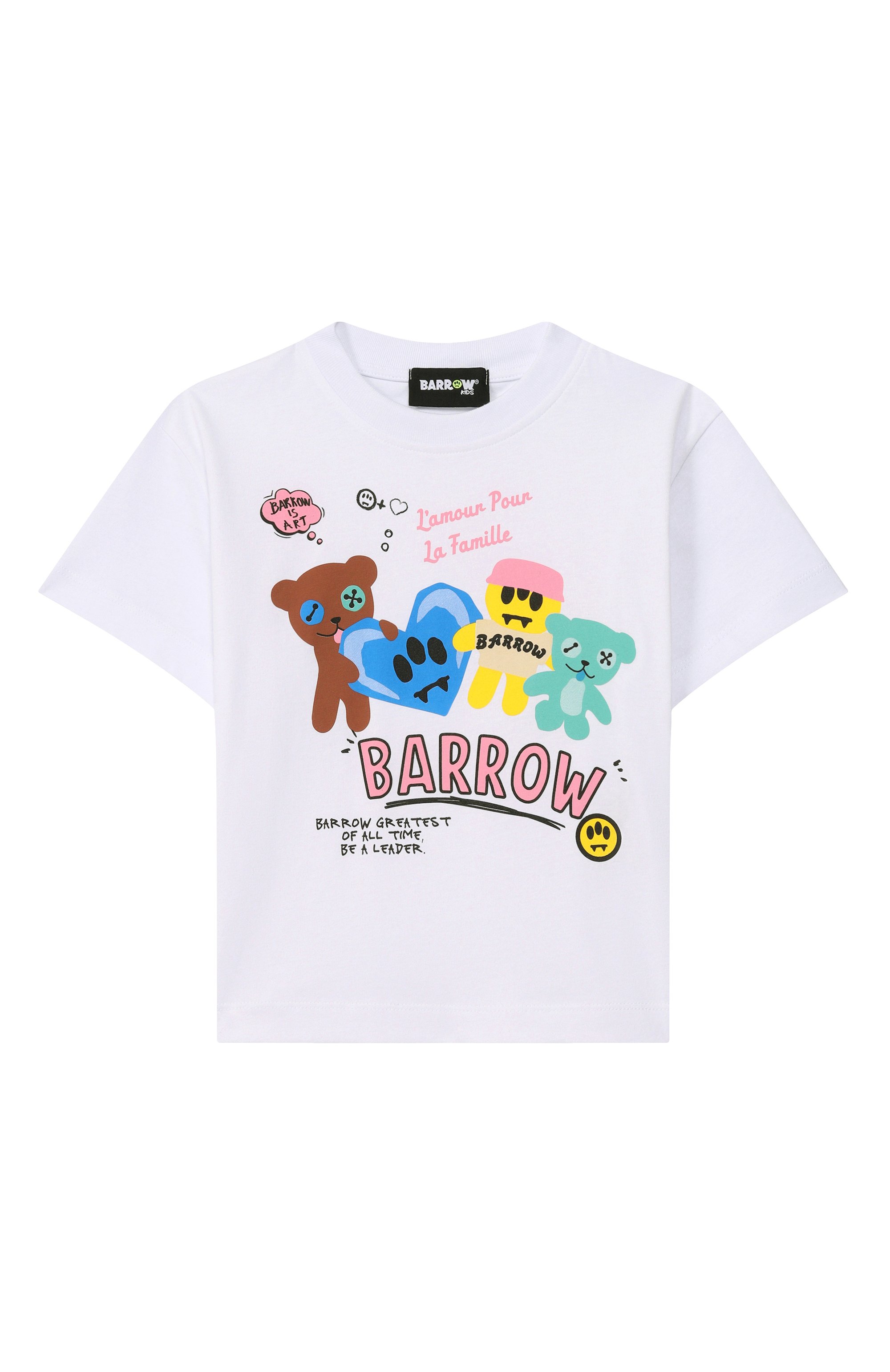 Хлопковая футболка BARROW белого цвета по цене 5170 руб., арт. S6BKJGTH174, фото 1 Хлопковая футболка BARROW, арт. S6BKJGTH174, фото 1